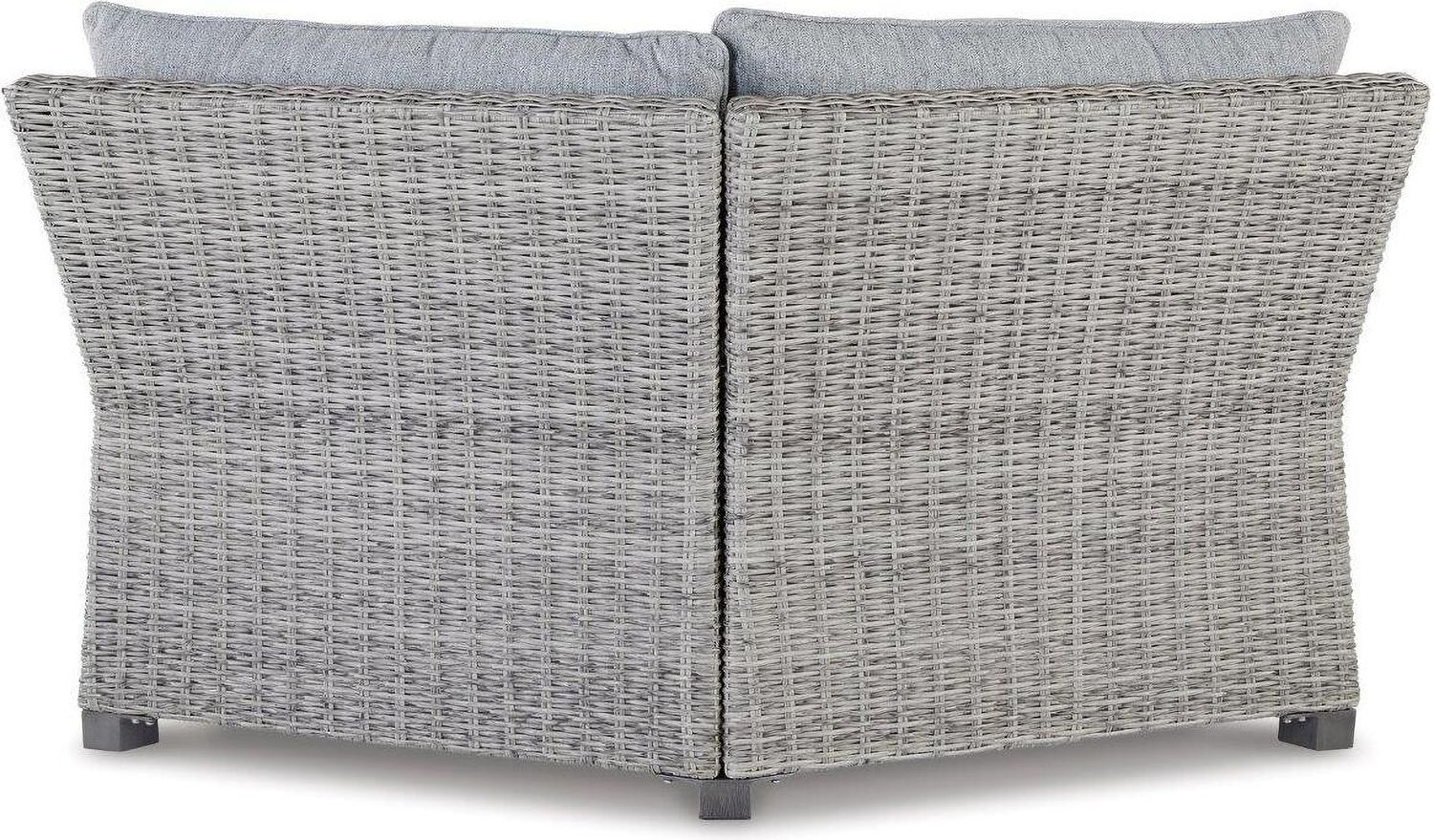 Naples Beach Light Grey And Beige Outdoor Sectional P439P1