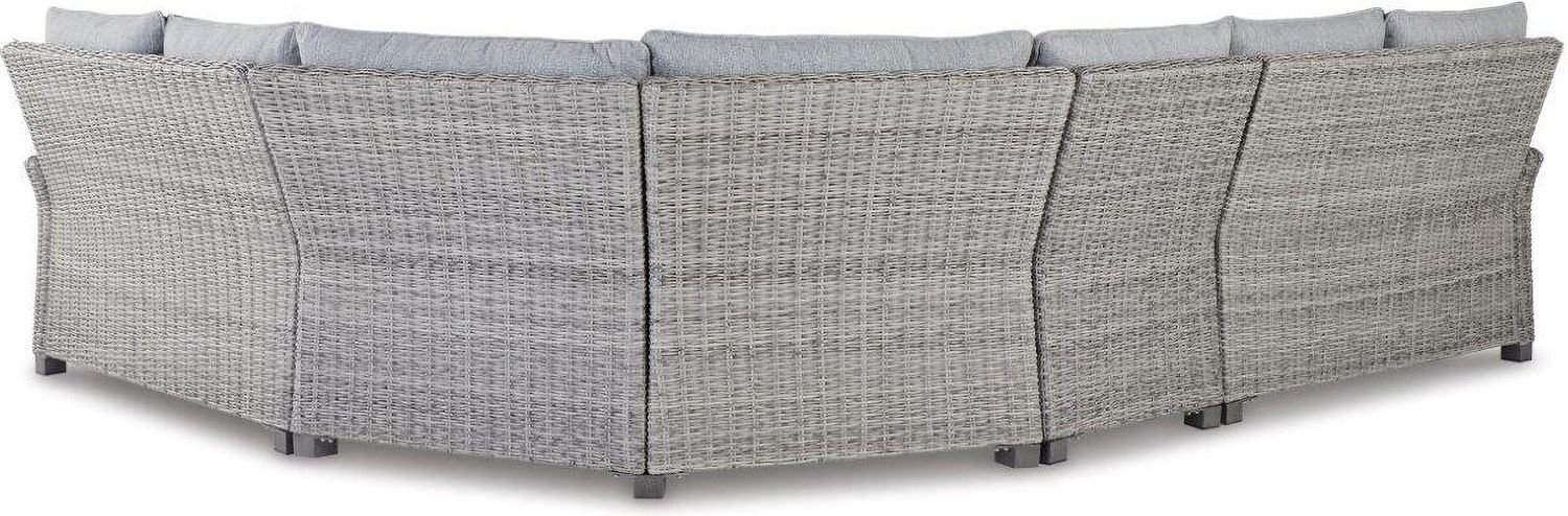 Naples Beach Light Grey And Beige Outdoor Sectional P439P1