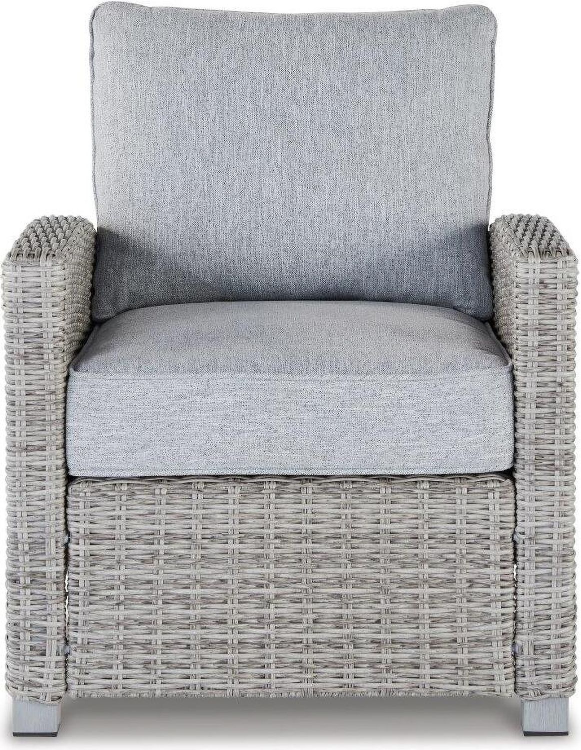 Naples Beach Light Grey And Beige Outdoor Sectional P439P1