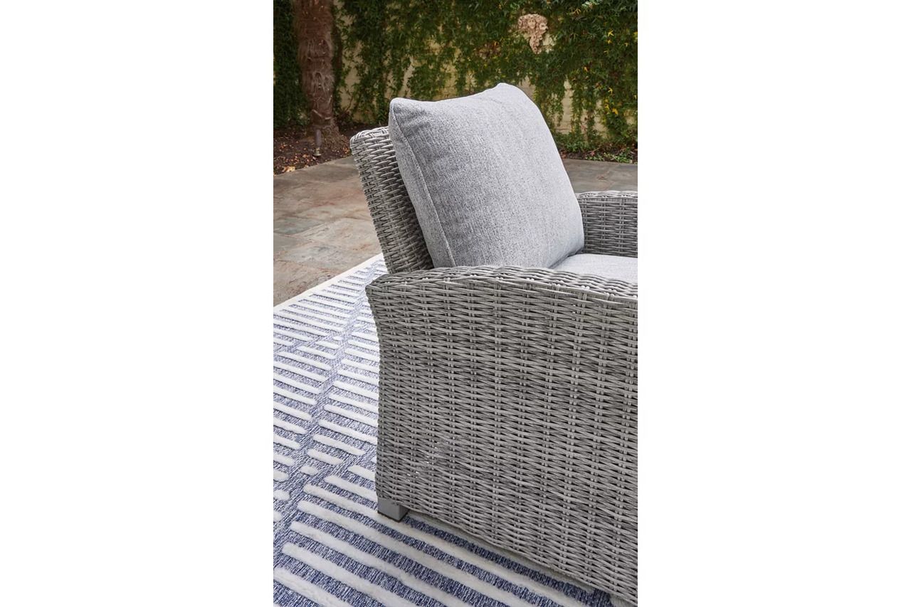 Naples Beach Light Grey And Beige Outdoor Sectional P439P1