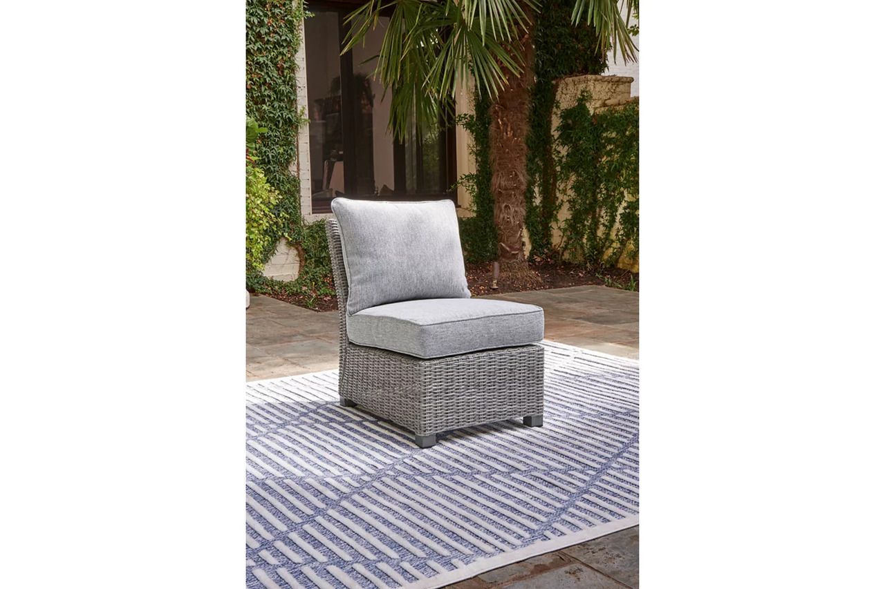 Naples Beach Light Grey And Beige Outdoor Sectional P439P1