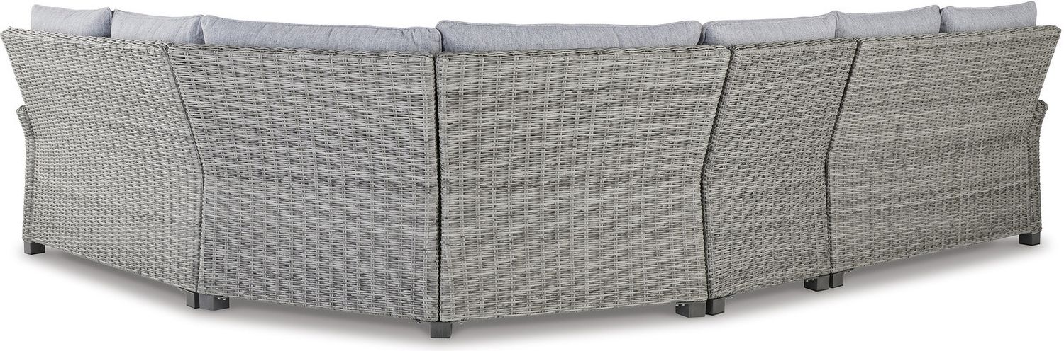 Naples Beach 4-Piece Outdoor Sectional In Light Gray P439P2