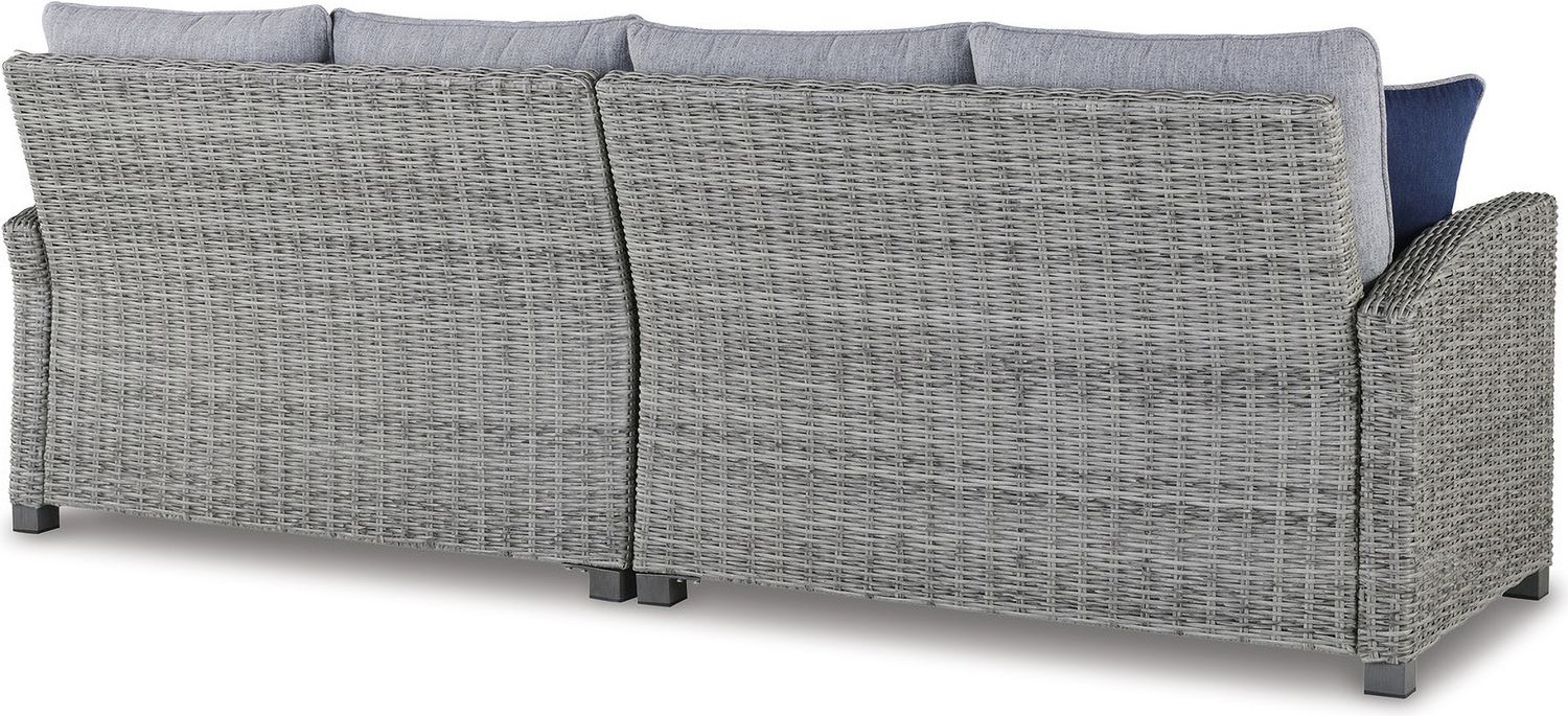 Naples Beach 4-Piece Outdoor Sectional In Light Gray P439P2