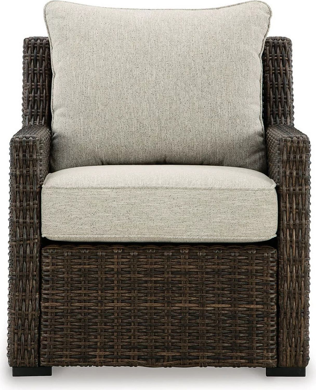 Brook Ranch Brown Lounge Chair With Cushion P465820