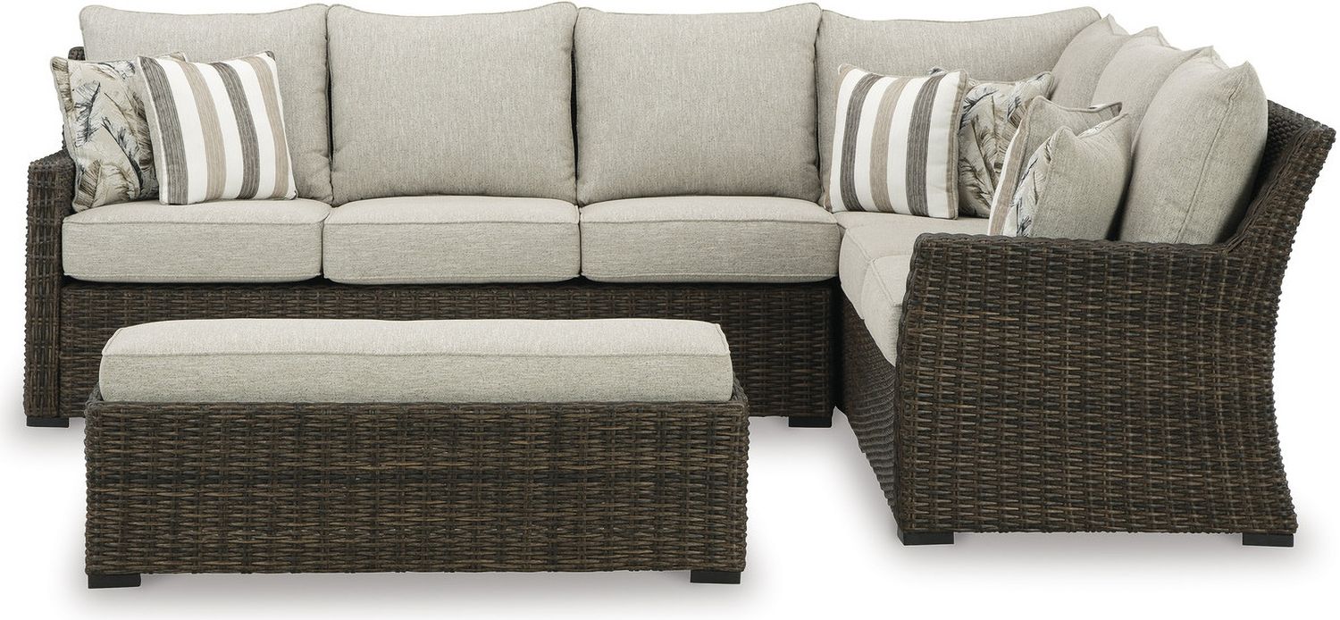 Brook Ranch Brown Sofa Sectional P465822