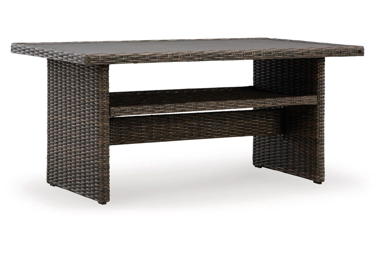 Brook Ranch Outdoor Sofa Sectional Conversation Set In Brown P465P2