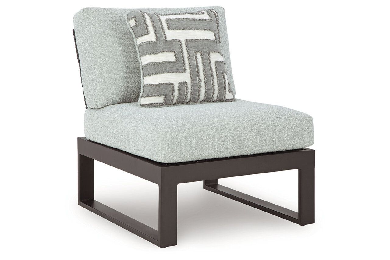Beachloft 3-Piece Outdoor Sectional In Black and Gray P490P6