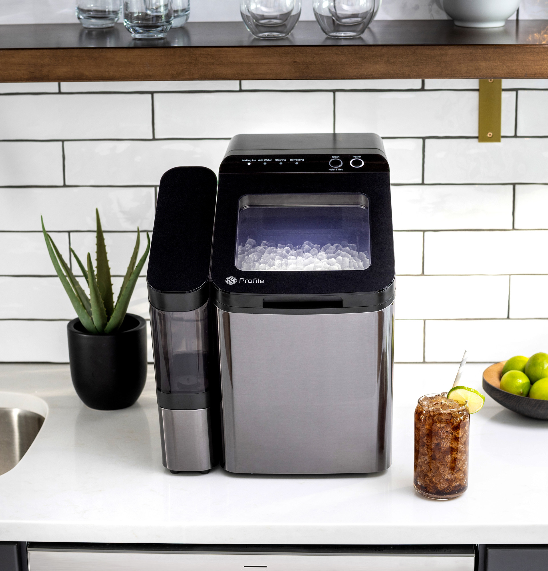 Opal1.0 Nugget Ice Maker With Side Tank P4INSASBVTS