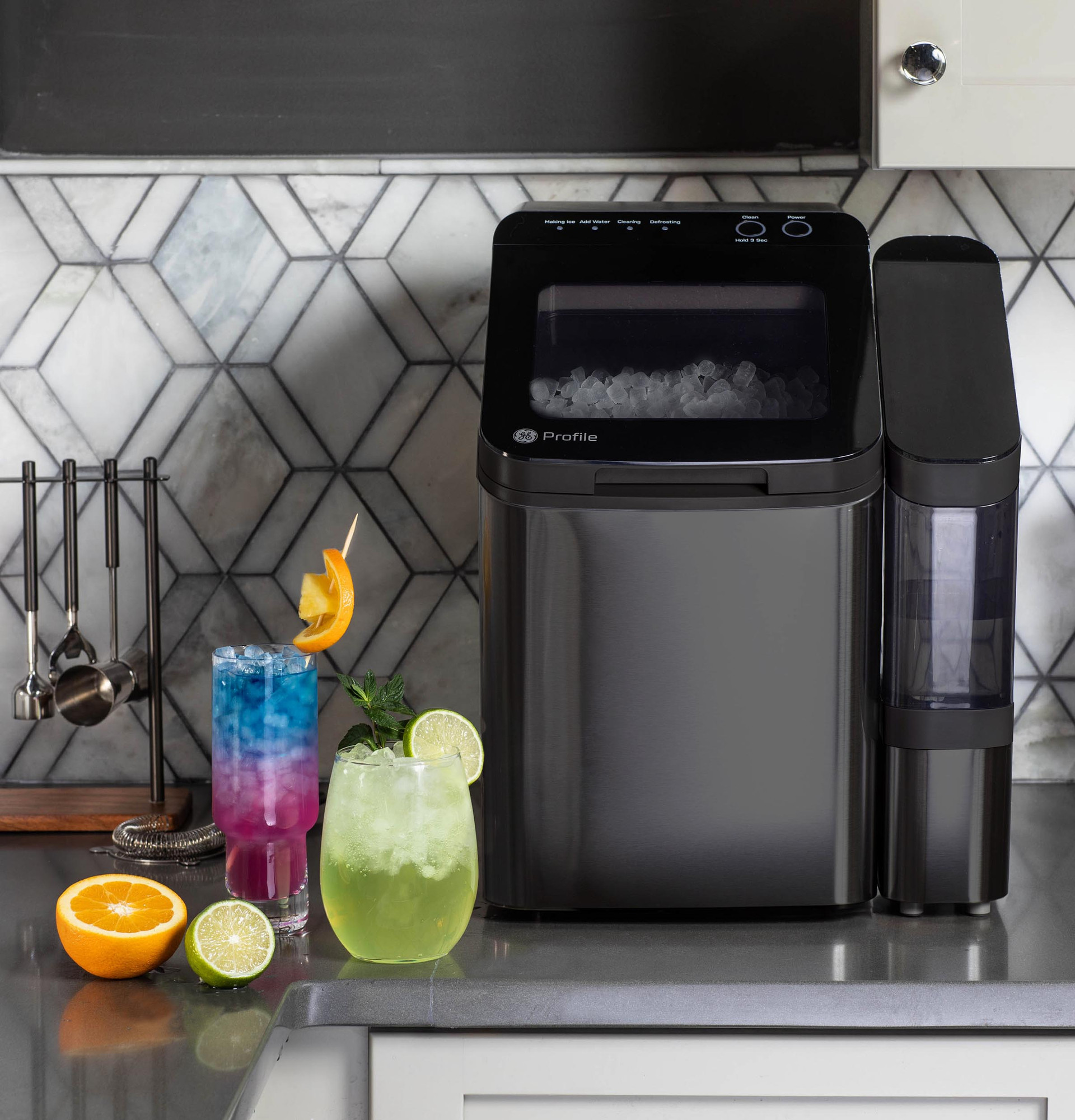 Opal1.0 Nugget Ice Maker With Side Tank P4INSASBVTS