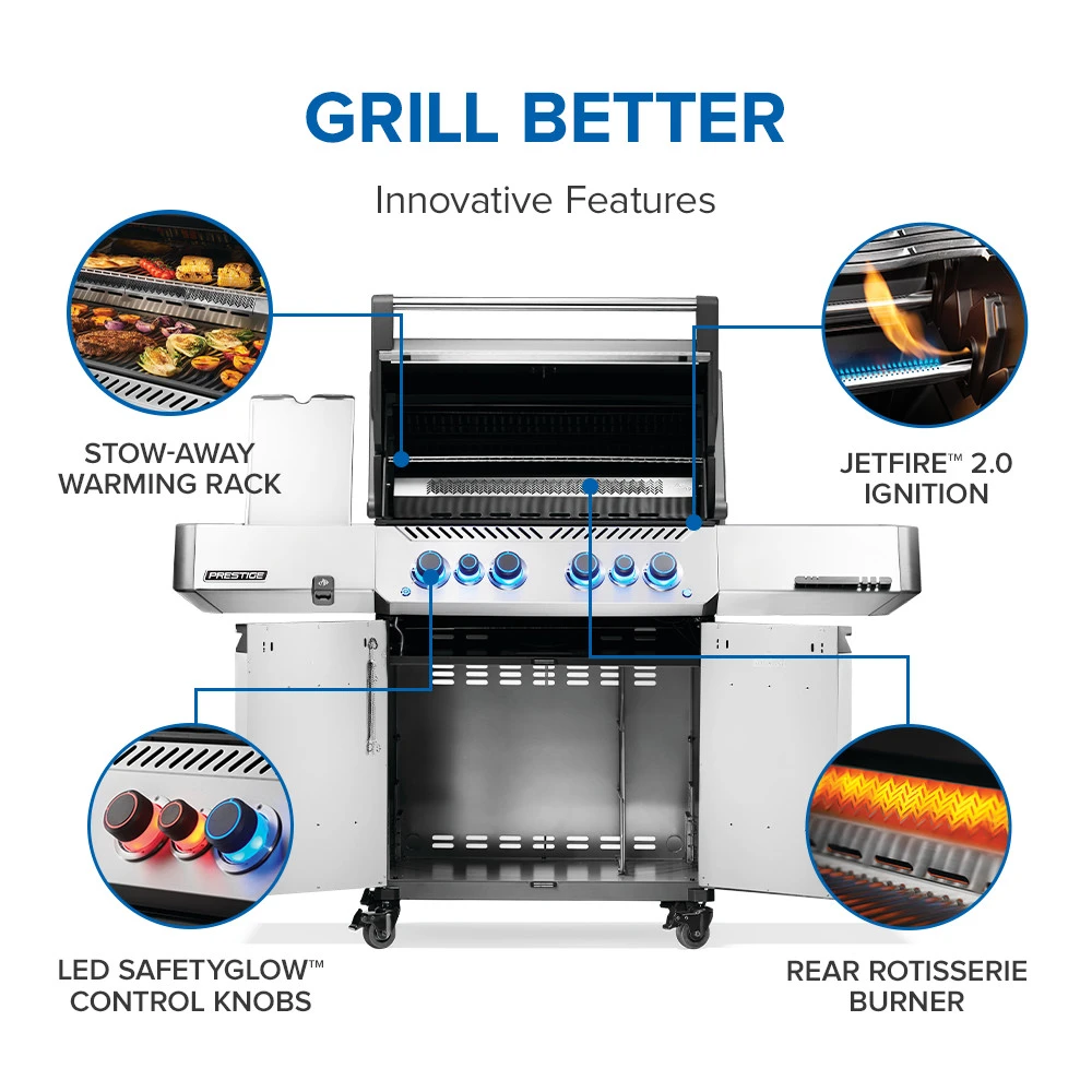 Prestige® 500 RSIB with Infrared Side and Rear Burner P500VRSIBNSS