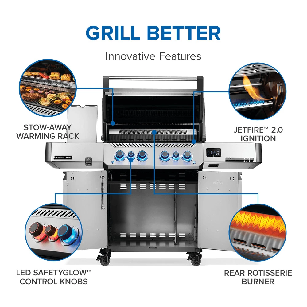Prestige® 500 Connected RSIB with Infrared Side and Rear Burner P500VXRSIBNSS