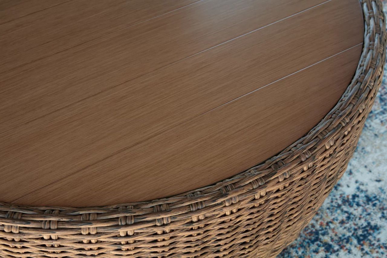 Cardiff Beach Outdoor Coffee Table In Beige P503708