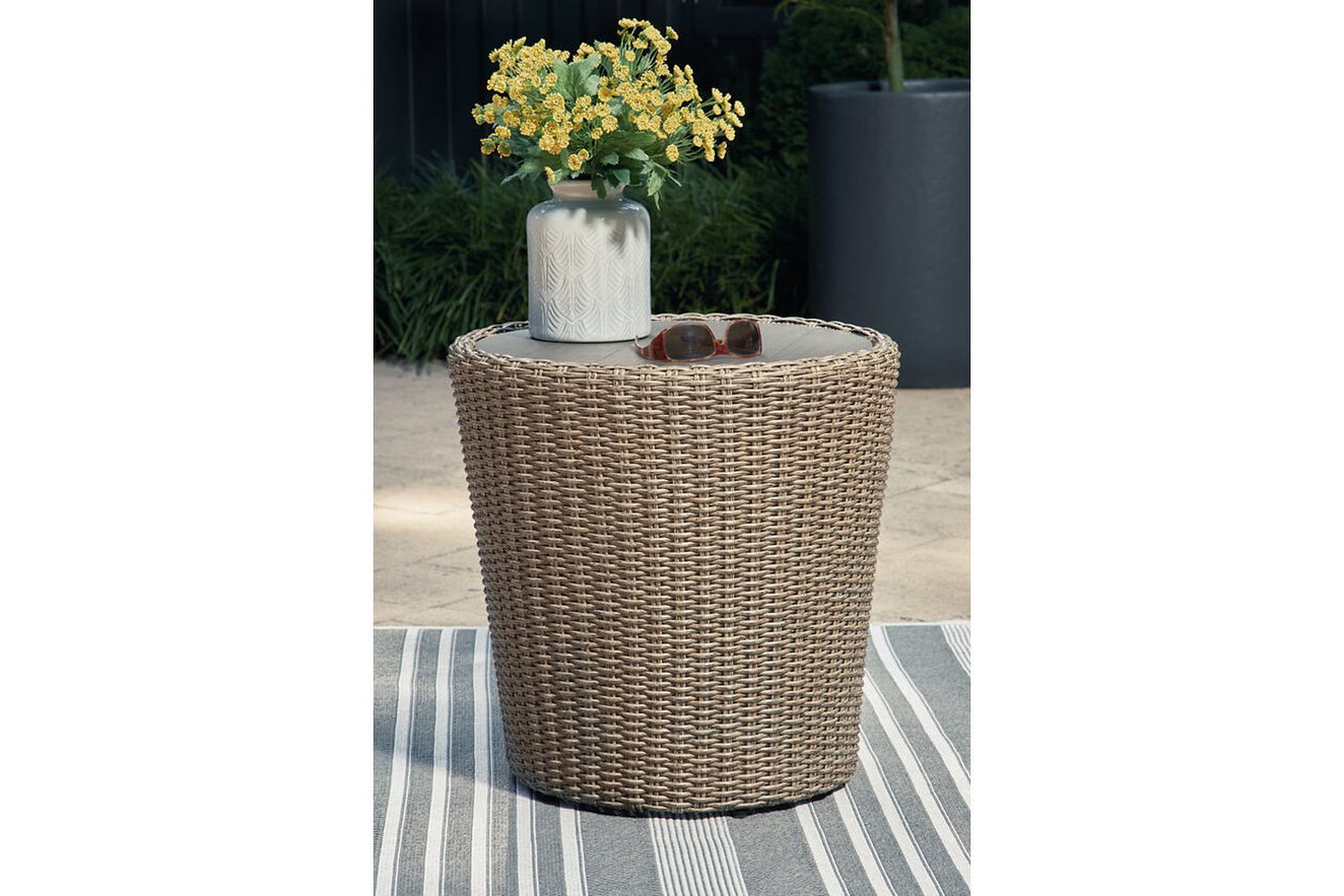 Danson Beige Round End Table P505706