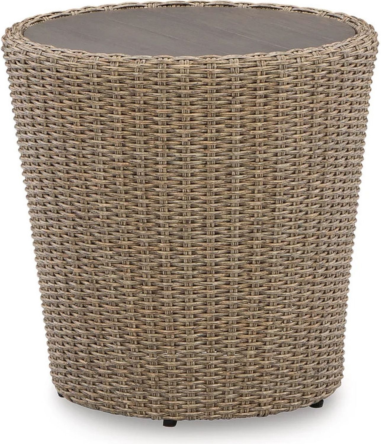 Danson 2 Swivel Lounge Chairs and End Table In Beige P505P1