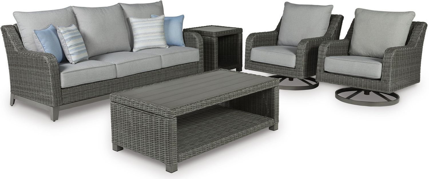Elite Park Gray Rectangular Cocktail Table P518701