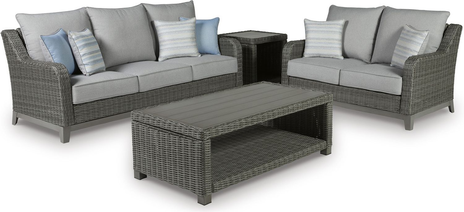 Elite Park Gray Loveseat W/Cushion P518835