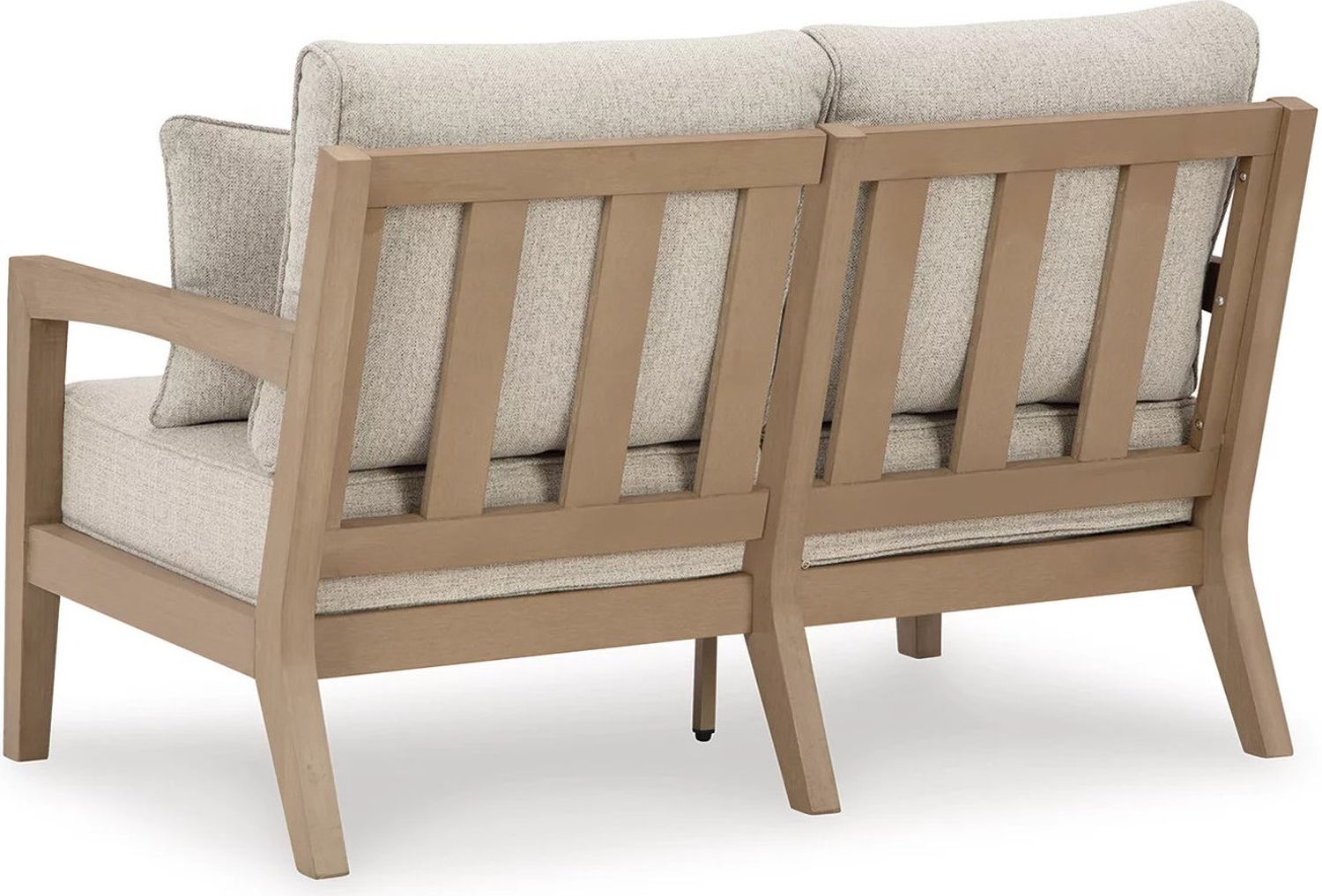 Hallow Creek Driftwood Outdoor Loveseat With Cushion P560835