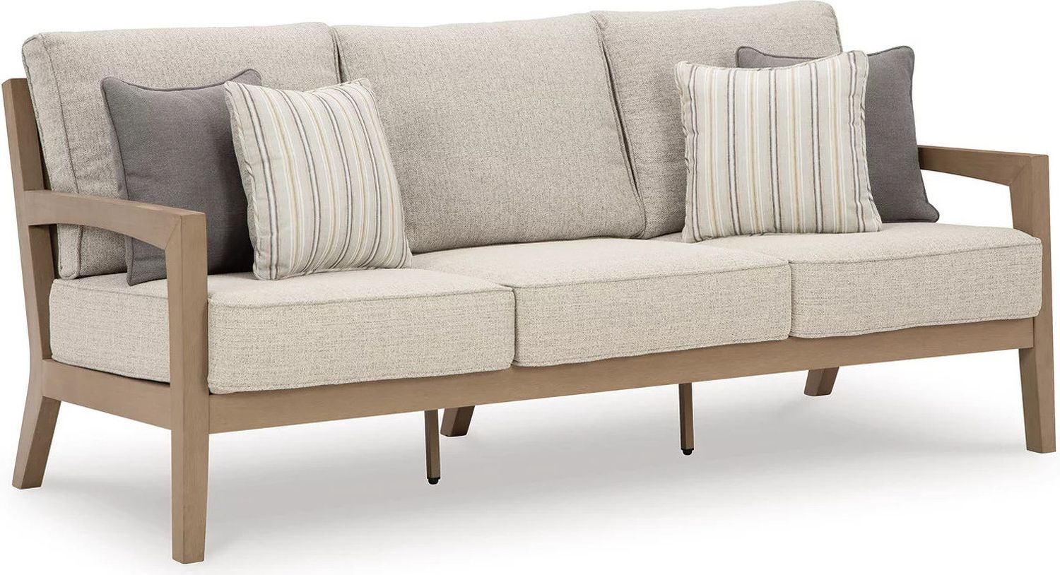 Hallow Creek Driftwood Outdoor Sofa With Cushion P560838