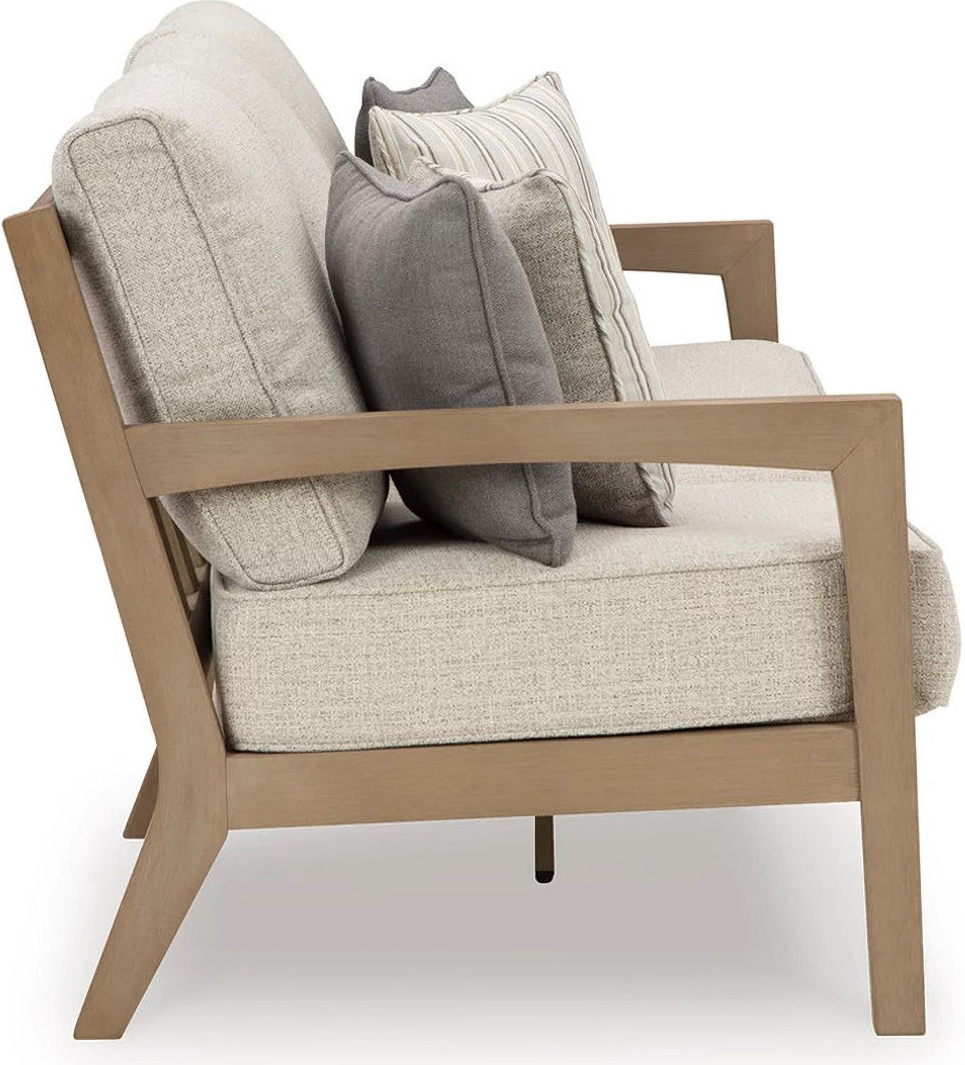 Hallow Creek Driftwood Outdoor Sofa With Cushion P560838