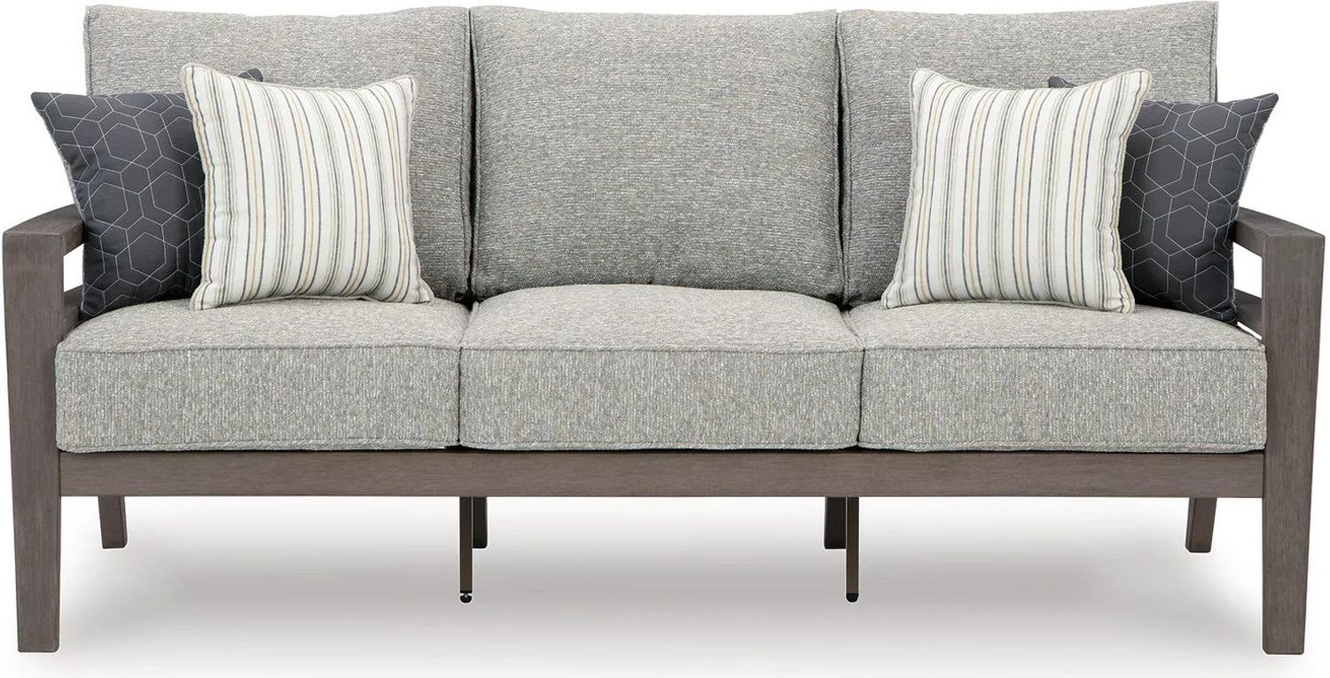Hillside Barn Gray/Brown Outdoor Sofa With Cushion P564838