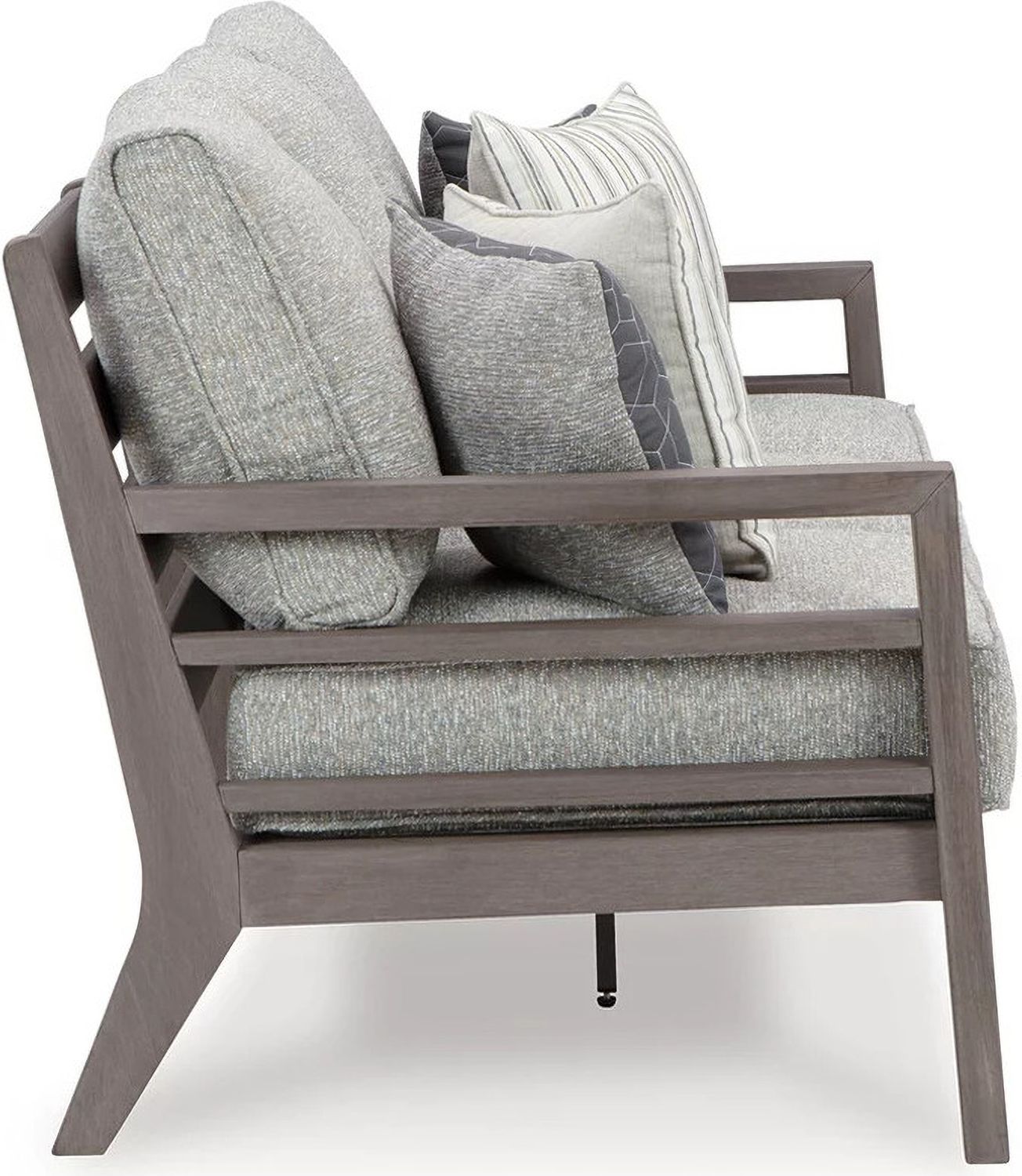 Hillside Barn Gray/Brown Outdoor Sofa With Cushion P564838