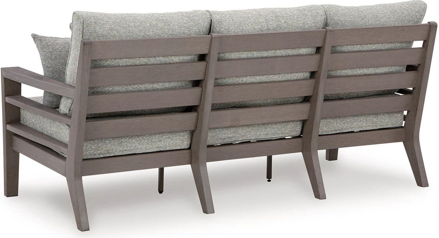 Hillside Barn Gray/Brown Outdoor Sofa With Cushion P564838