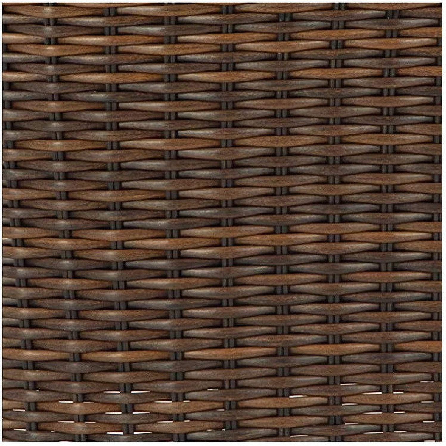 Horizon Hall Outdoor Ottoman with Cushion In Brown and Green P572814