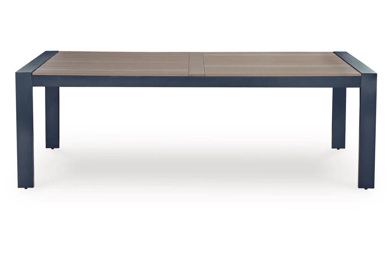 Mabry Shores Outdoor Dining Table In Blue P587625