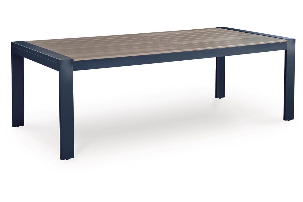 Mabry Shores Outdoor Dining Table In Blue P587625