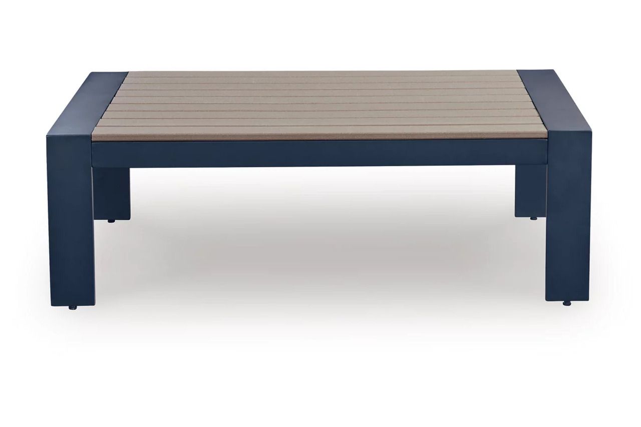 Mabry Shores Outdoor Coffee Table In Blue P587701