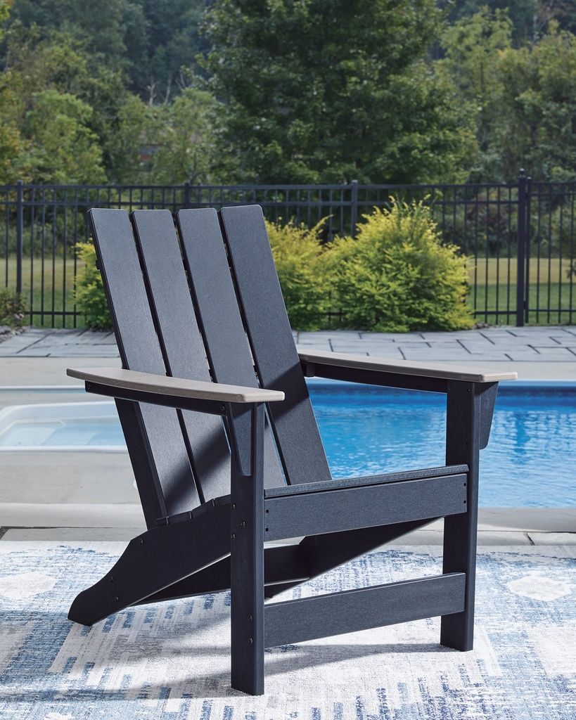 Mabry Shores Adirondack Chair In Black and Beige P587898