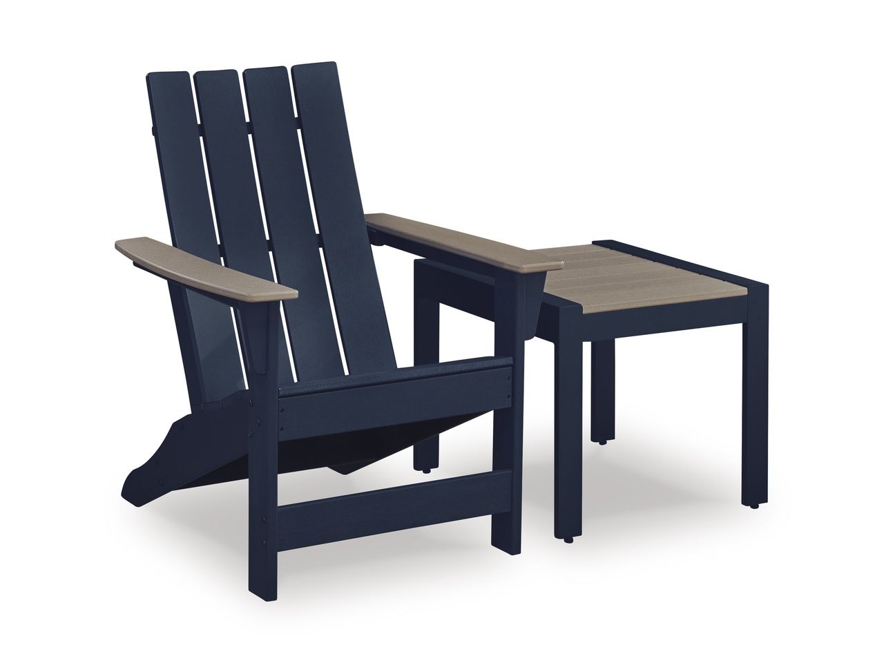 Mabry Shores Adirondack Chair In Black and Beige P587898