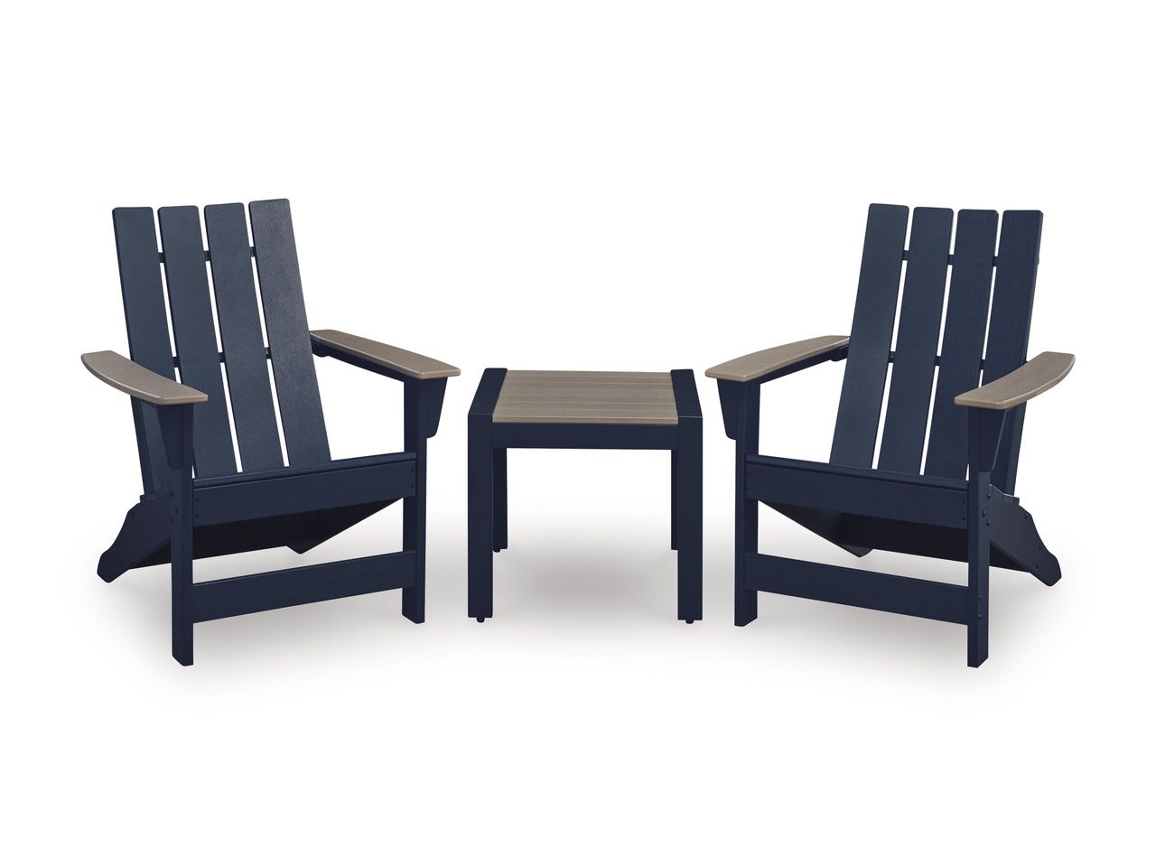 Mabry Shores Adirondack Chair In Black and Beige P587898