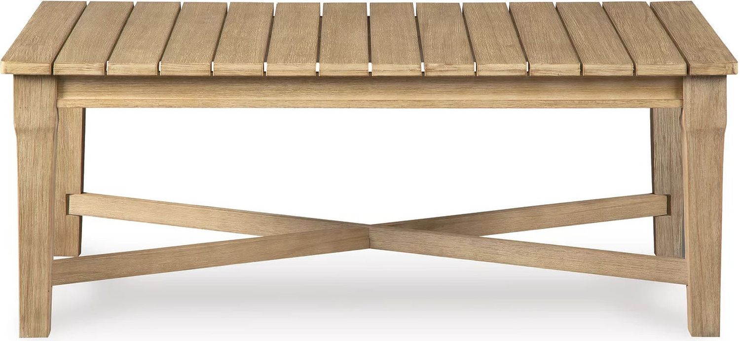 Carter Hall Outdoor Coffee Table In Beige P601701