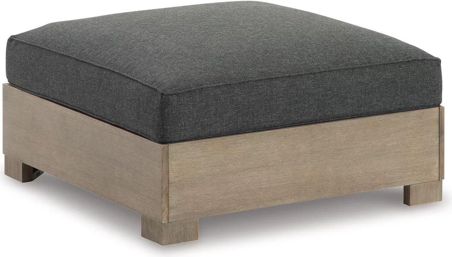 Citrine Park Brown Ottoman With Cushion P660814