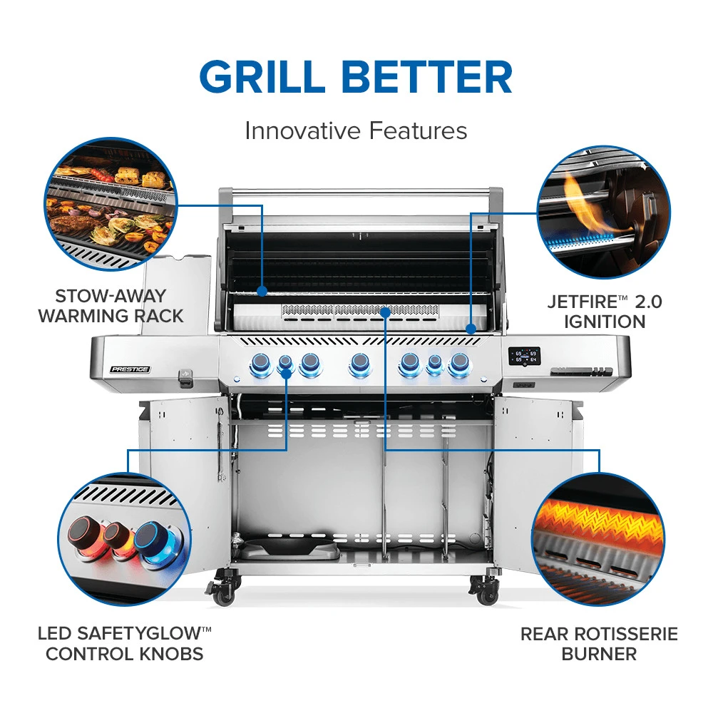Prestige® 665 Connected RSIB with Infrared Side and Rear Burner P665VXRSIBPSS