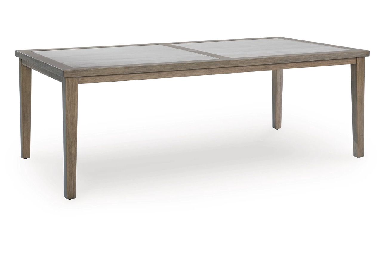 Rainier Ranch Outdoor Dining Table In Brown and Beige P701625