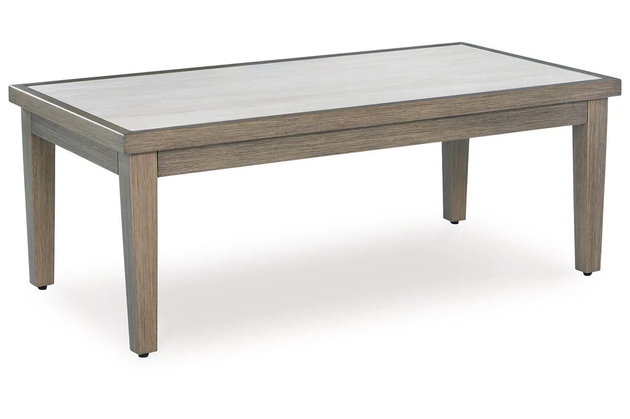 Rainier Ranch Outdoor Coffee Table In Brown and Beige P701701