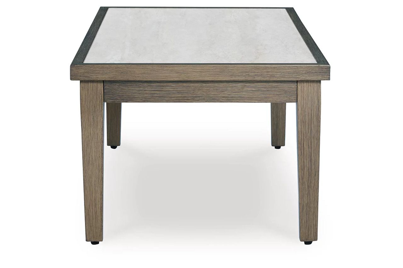 Rainier Ranch Outdoor Coffee Table In Brown and Beige P701701