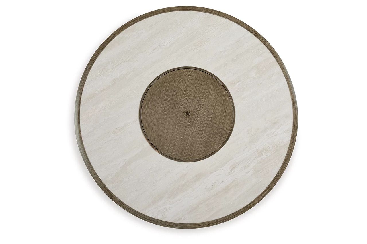 Rainier Ranch Fire Pit Table In Beige P701776