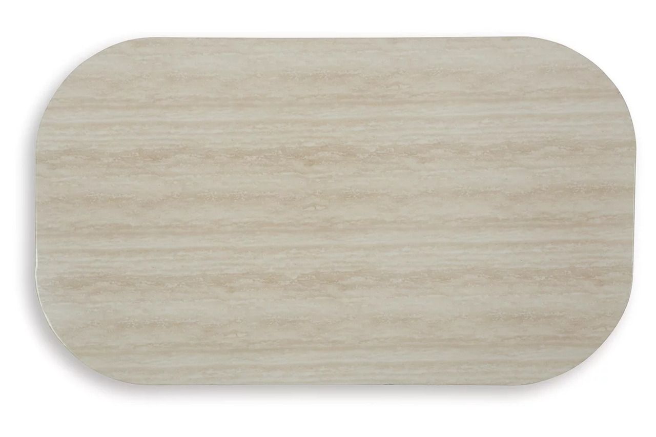 Kimora Outdoor Coffee Table In Beige and Dark Brown P711701