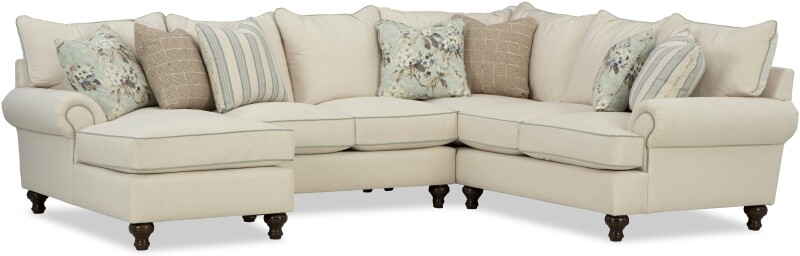 Hickorycraft Paula Deen by Hickorycraft Sectionals Cream P7117BDSECT Picture 1