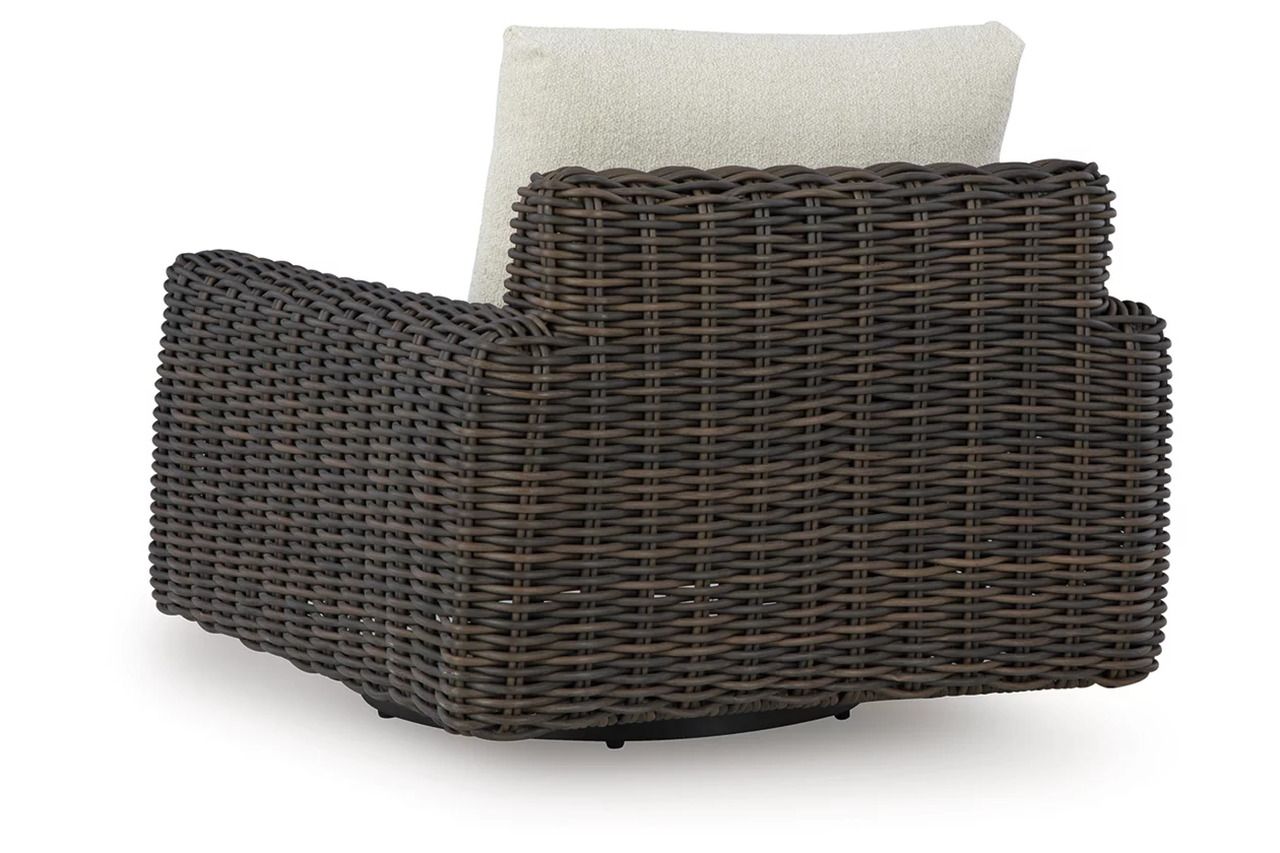Kimora 3-Piece Outdoor Sectional In Beige and Dark Brown P711P1