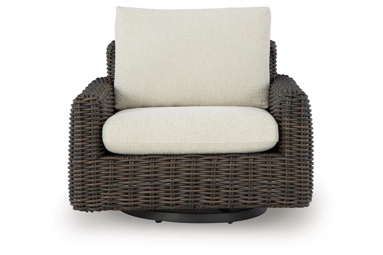 Kimora 3-Piece Outdoor Sectional In Beige and Dark Brown P711P1
