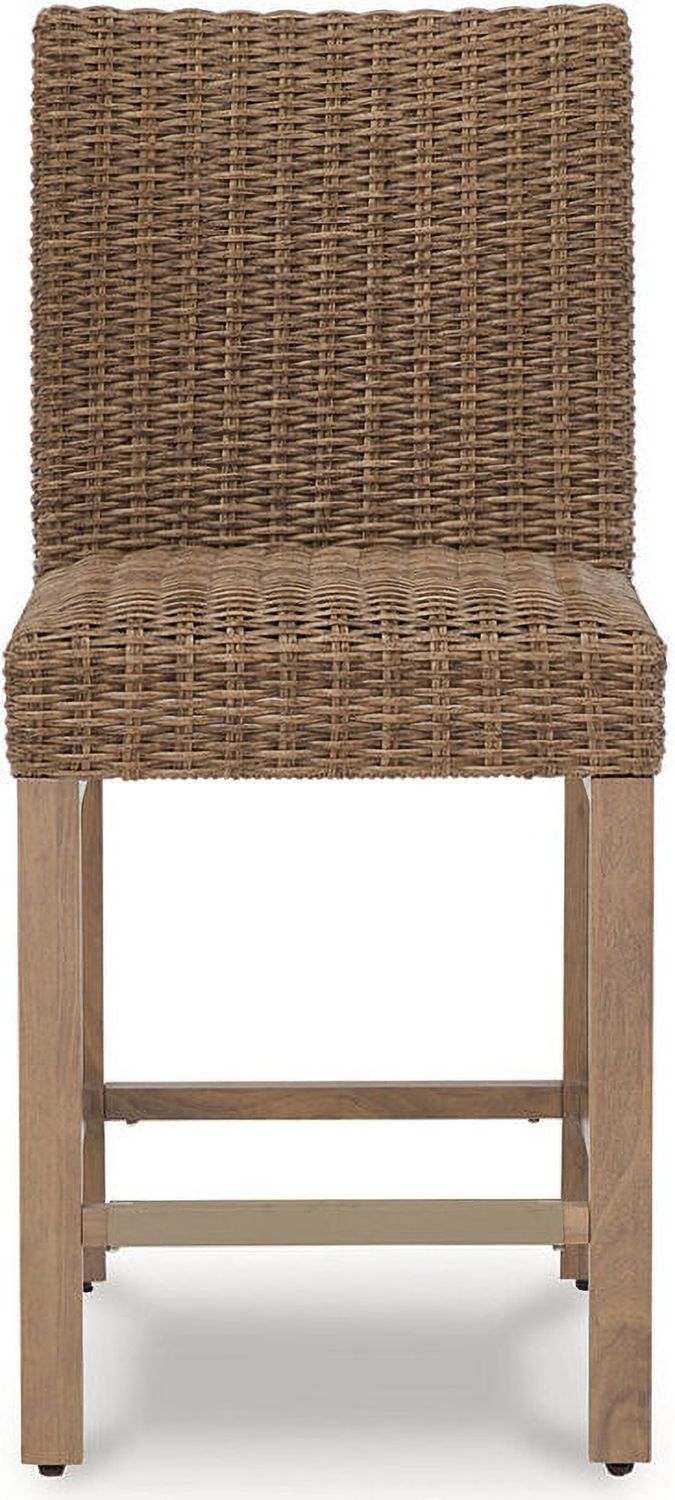 Walton Bridge Driftwood Outdoor Bar Stool Set of 2 P749130