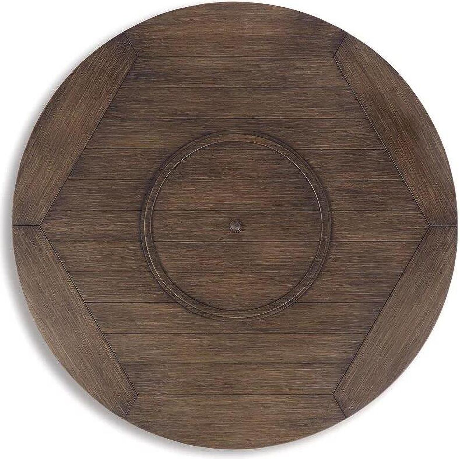 Paradise Trail Medium Brown Outdoor Round Fire Pit Table P750776