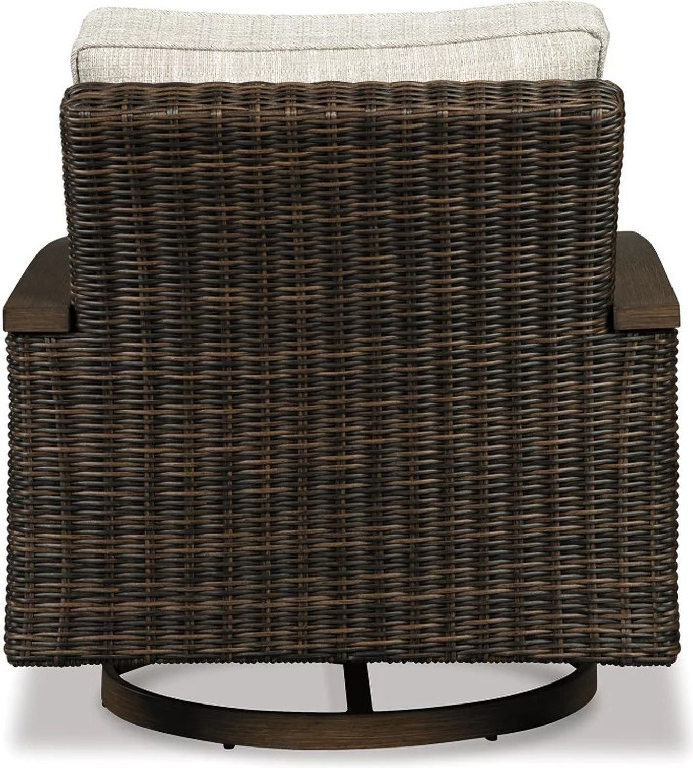 Paradise Trail Medium Brown Outdoor Swivel Lounge Chair Set of 2 P750821