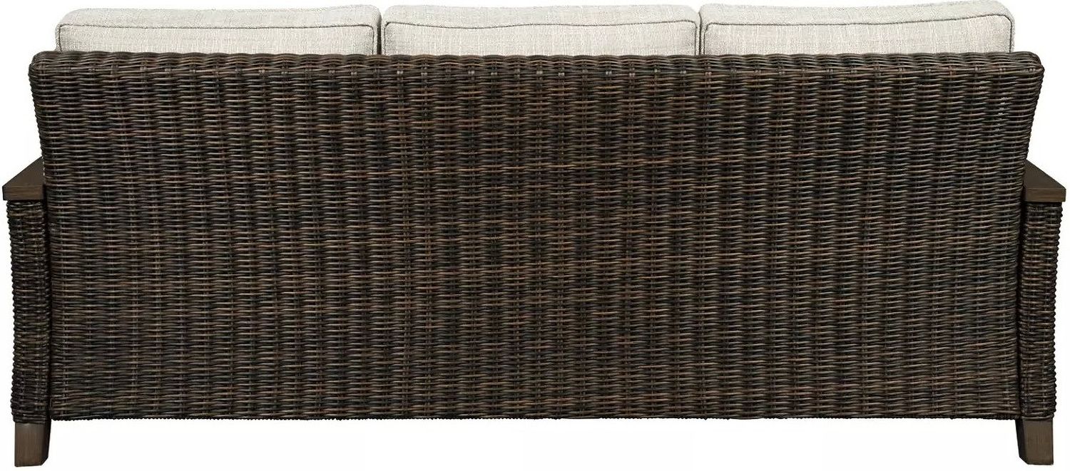 Paradise Trail Medium Brown Outdoor Sofa with Cushion P750838