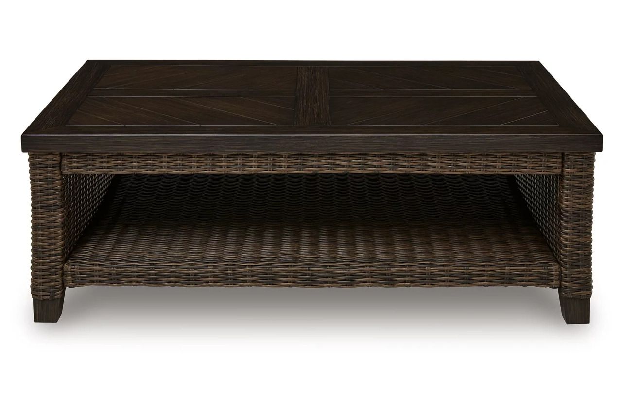 Drakes Beach Outdoor Coffee Table In Dark Brown P760701
