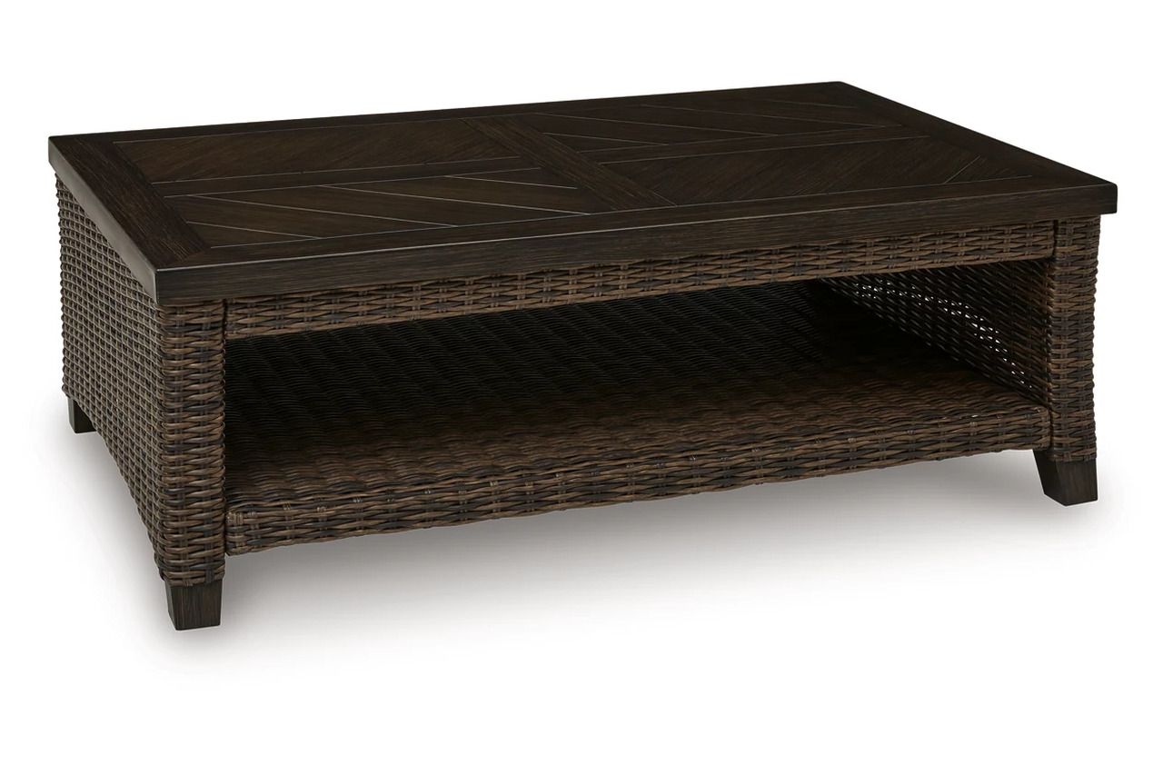Drakes Beach Outdoor Coffee Table In Dark Brown P760701